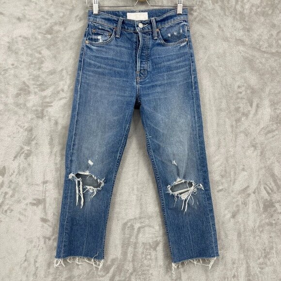 Mother Superior The Tomcat Pray for Hidden Gems Cropped Jeans - Picture 1 of 15